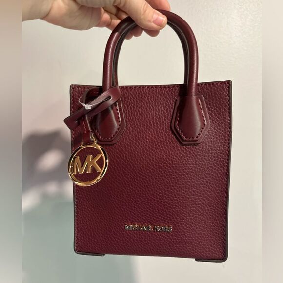 Michael Kors NW(partial)tag Mercer Extra-Small Pebbled Leather Crossbody Bag - Picture 4 of 12